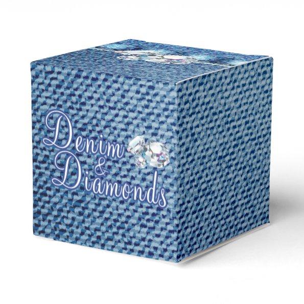 Diamonds and Denim Party Favor Box