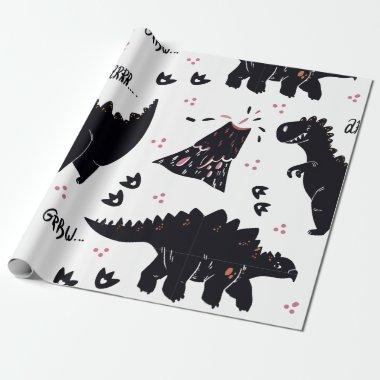 Dinosaur Gift Wrapping Paper