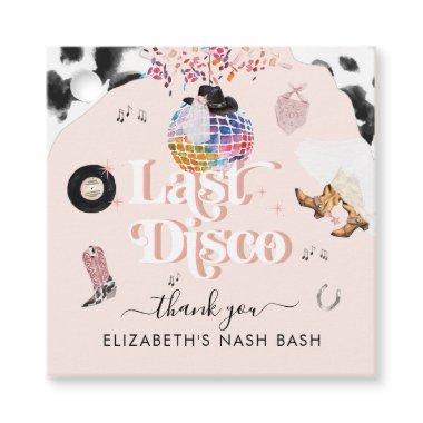 Disco Cowgirl Rodeo | Bachelorette Thank You Favor Tags