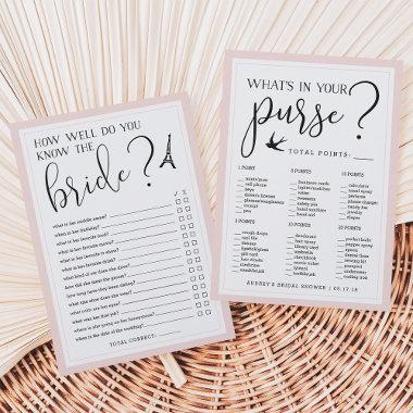 Double-Sided Bridal Shower Game