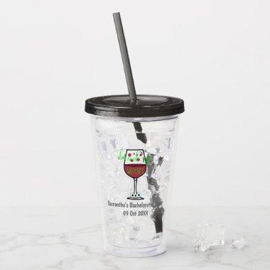 Drink Up Witches Halloween Bachelorette Acrylic Tumbler