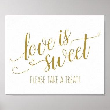 EDITABLE COLOR! Love is Sweet Calligraphy Sign