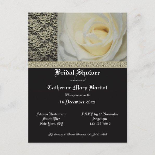 Elegant bridal shower invitations