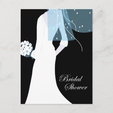 elegant bride bridal shower invitation postInvitations