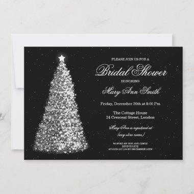 Elegant Christmas Bridal Shower Invitations