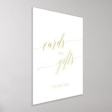 Elegant Gold Foil Calligraphy Invitations and Gifts Foil Prints