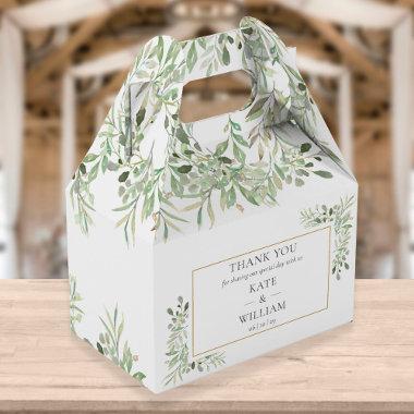Elegant Greenery Wedding Favor Box