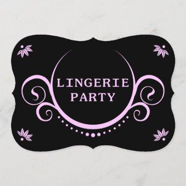 elegant lingerie party Invitations