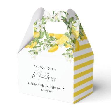 Elegant Main Squeeze Bridal Shower Favor Box