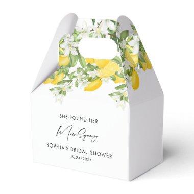 Elegant Main Squeeze Bridal Shower Favor Boxes