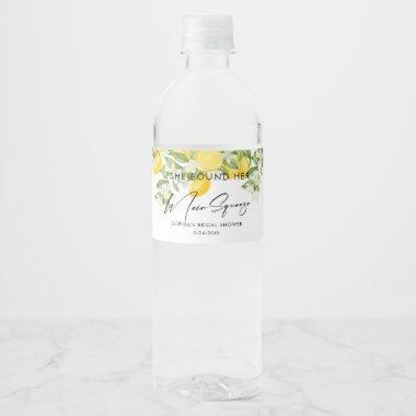 Elegant Main Squeeze Bridal Shower Water Bottle Label