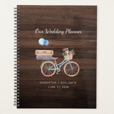 Elegant Rustic Wood Vintage Bike Wedding Planner