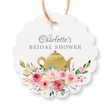 Elegant Tea Bridal Shower Favor Gift Tag