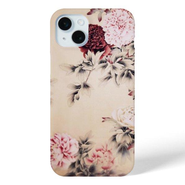 elegant vintage beige floral iPhone 6 case