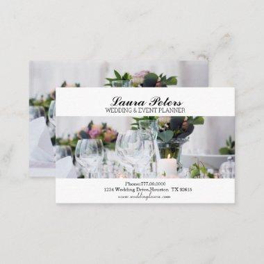 Elegant Wedding And Events Planner Business Invitations