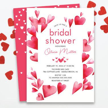 Enchanting Hearts Bridal Shower Invitations