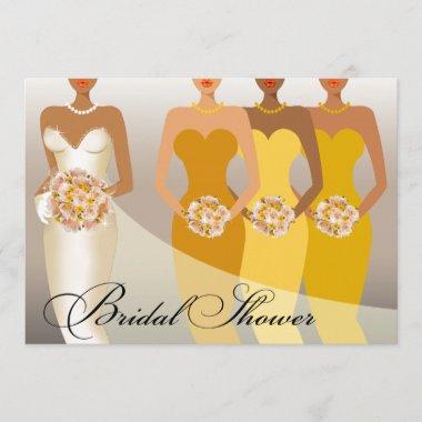 ETHNIC BRIDE Bridal Shower | yellow Invitations