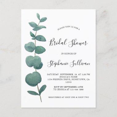 Eucalyptus Bridal Shower Invitation PostInvitations.