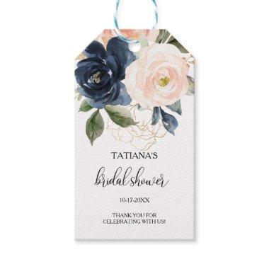 Exquisite Fall Floral Bridal Shower Gift Tags