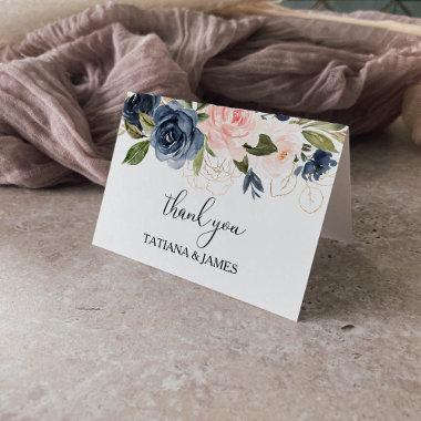 Exquisite Fall Floral Thank You Invitations