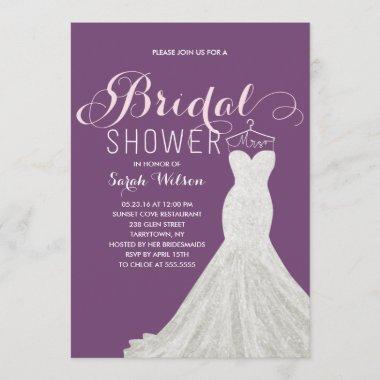 Extravagant Dress Custom Color | Bridal Shower Invitations
