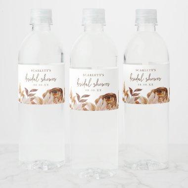 Fall Bridal Shower Water Bottle Label