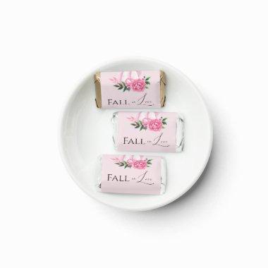 Fall Love Blush Pink Pumpkin Rustic Bridal Shower Hershey's Miniatures