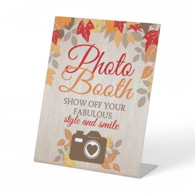 Fall Photo Booth Bridal Shower or Wedding Pedestal Sign