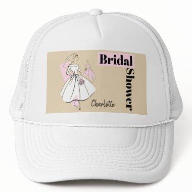 Fashion Bride Neutral Group Bridal Shower hat