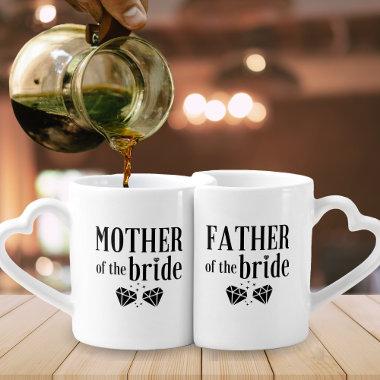 Father & Mother of The Bride Wedding Party Coffee Mug Set