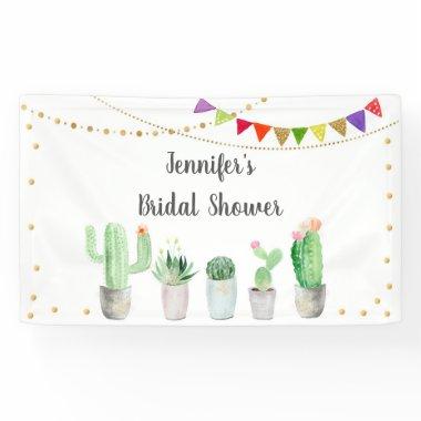 Fiesta Cactus Bridal Shower Banner