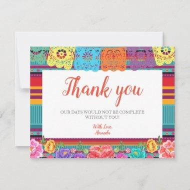 Fiesta Mexican Thank You Invitations Bridal Shower
