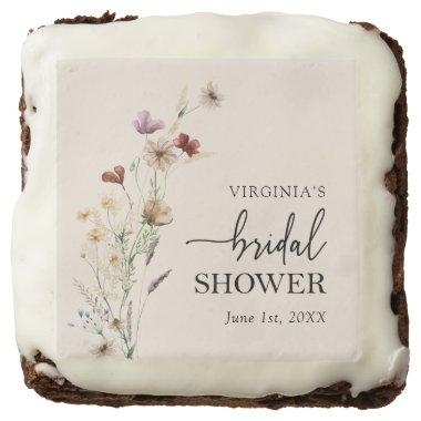 Floral Bridal Shower Brownie