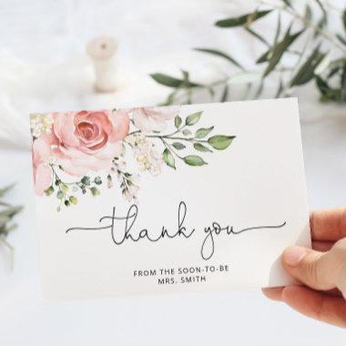 Floral bridal shower thank you Invitations