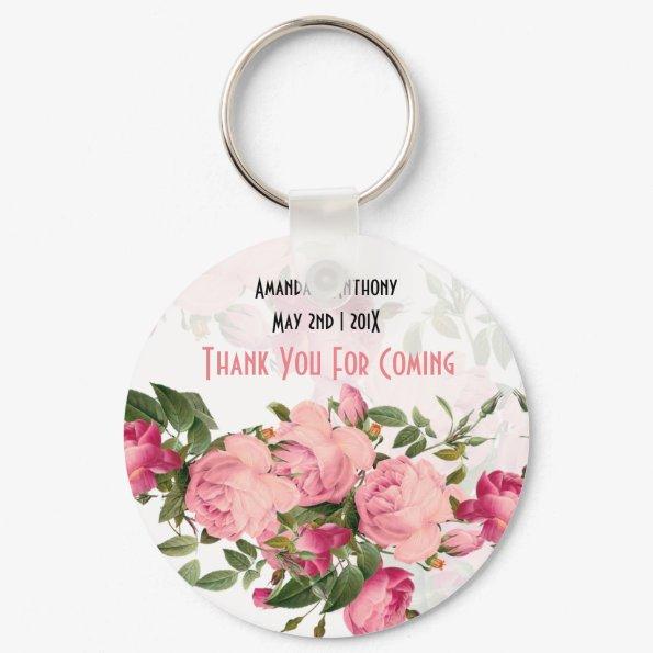 Floral favours-thank you gift keychain