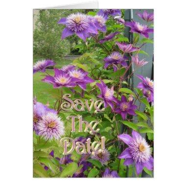 Floral Save the Date Invitations