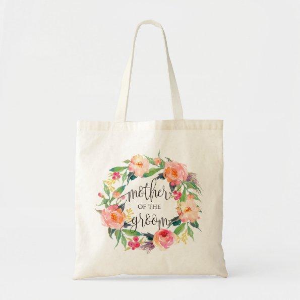 Floral Wreath, Mother of the Groom, Calligraphy-1 Tote Bag