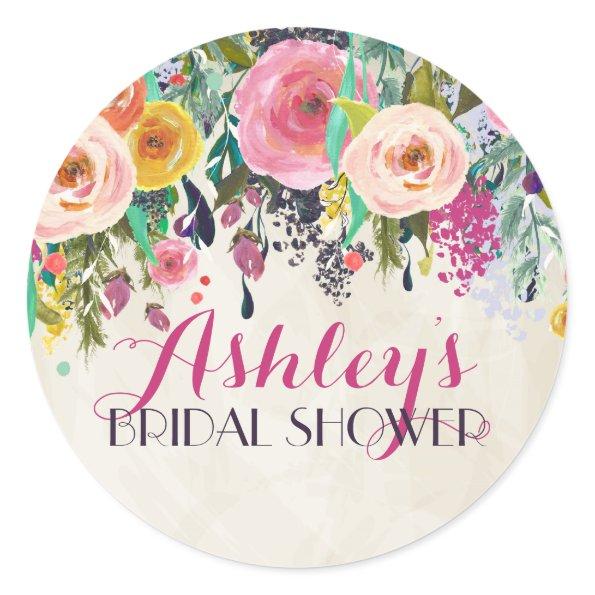 Flower Bridal Shower Sticker