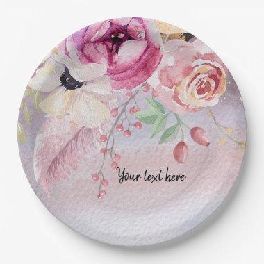 Flowers bouquet for all occasions paper plates