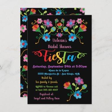 Folk Art Mexican Fiesta Bridal Shower Invitations