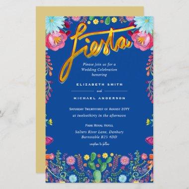 Folkart Flower Fiesta Wedding Invitations Boda