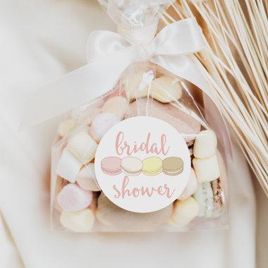 French Macarons Bridal Shower Classic Round Sticker