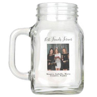 Friends forever bff photo names party mason jar