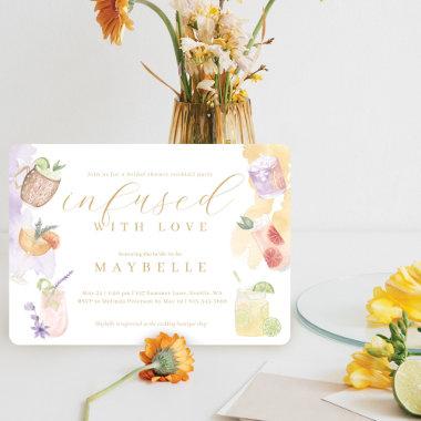 Fun Cocktail Bridal Shower Party Infused with Love Invitations