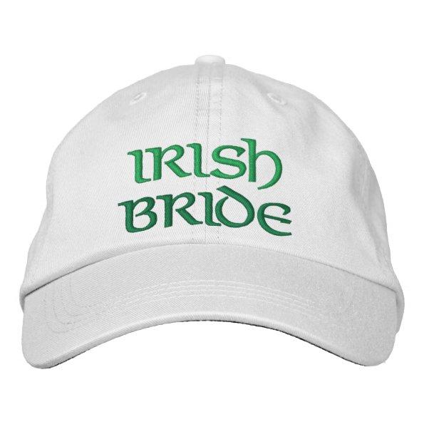 Fun Irish Bride Embroidered Hat Wedding Gift