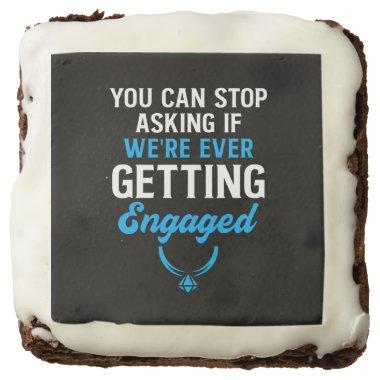 Funny Engagement Party Favors Wedding Announcement Brownie