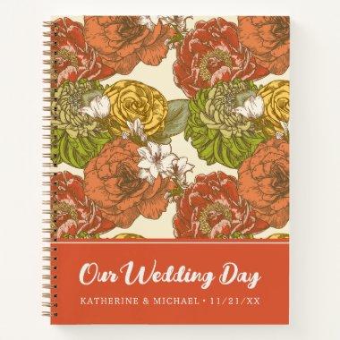 Garden Flower Pattern | Our Wedding Day Notebook