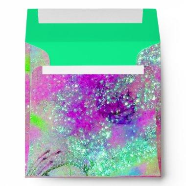 GARDEN OF THE LOST SHADOWS Teal Blue Green Purple Envelope