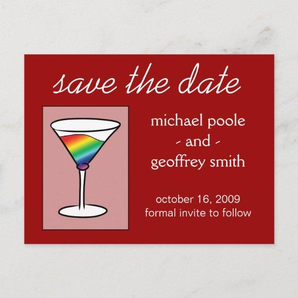 Gay-tini | Save the Date Announcement PostInvitations