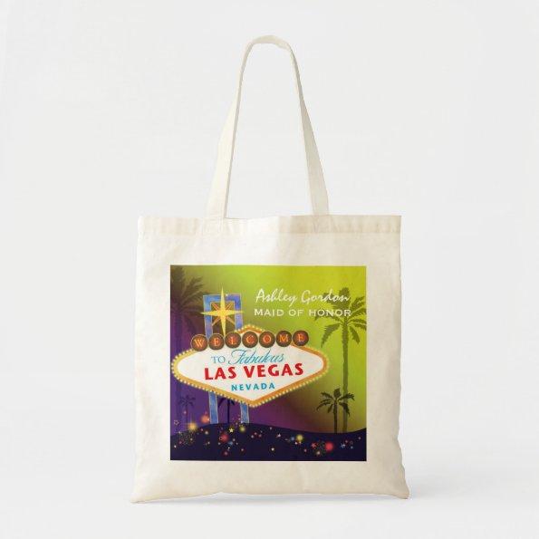 Glam Las Vegas Wedding Maid of Honor Gift Tote Bag